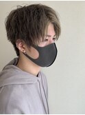 ツイスパ+フロントインナーカラー+センタパートスタイル