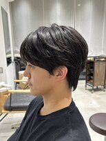 ビューバイネオリーブ 用賀店(Beau'r by neolive)&nbsp;アッシュブラックカルマパーマベリーショートダークアッシュ