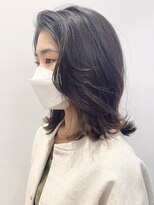 モリオフロムロンドン 松戸店(Morio from London) 【モリオ松戸 石山】黒髪ミディアムレイヤーフェイスレイヤー