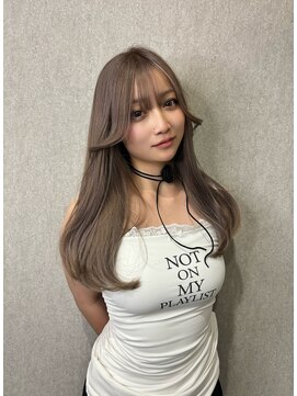 ロンドメリア 天神大名店(Lond Melia) イメチェンヘアスタイル美髪のススメワイドバングブルーブラック