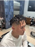 地毛ショートドレッド