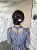 シニヨン アップスタイル 参列ヘア イベントヘア 和装ヘア