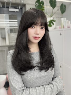 エヌアイ オモテサンドウ(ni omotesando) グレージュカラー/透明感カラー/韓国レイヤーカット　上野