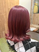 ムーン(moon)&nbsp;くびれヘア/アプリコットオレンジ/夏のヘアアレンジ/武蔵小杉