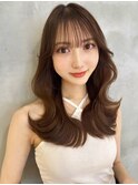 韓国/レイヤー/ブラウン/シースルー