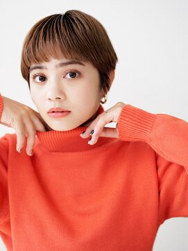 アグ ヘアー ネスト 茨木店(Agu hair nest) 大人可愛い20代30代40代丸み小顔ショートボブマッシュ