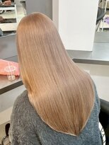 ラック 表参道(LUCK)&nbsp;ミルクティーベージュ/艶ハイトーン/ブリーチ/艶カラー