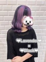 リルミー ミュエナ 大須 矢場町(Lilme myuena)&nbsp;ブリーチあり　ラベンダー×デザインカラー♪【ゆうき】