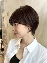 アフロート ルヴア(AFLOAT RUVUA)&nbsp;『岩田莉奈』40代50代お洒落な白髪染ショートボブ新宿ケアカラー