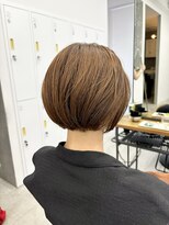 テラス トヨタ(Telasu Toyota)&nbsp;センターパートの切りっぱなしミニボブ◎