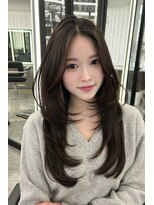 ランズ(LANDS) レイヤーカット【韓国ワンホンヘア 大阪 梅田】