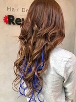 レヴィーマム(Revie mum)&nbsp;カラー・カット・エクステ50束＋アクセント原色ブルー