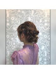 結婚式ヘアセット