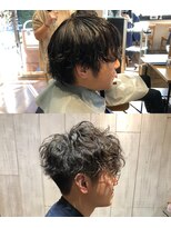 ネイビー(NAVY)&nbsp;お客様スタイル☆スタイリング簡単！ツイストスパイラルパーマ☆