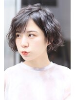 リガナッツ 王子店(Riganuts)&nbsp;高めウェーブでラフさを演出！ネオ ウェービーショートボブ☆