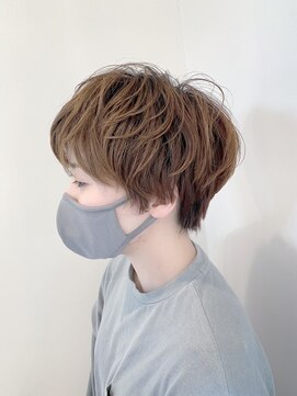 ケシキ ヘアメイク(kesiki HAIR MAKE) マッシュショート×ナチュラルパーマ