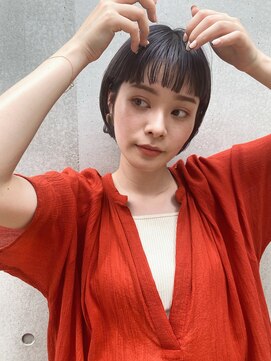 クオン 今泉(quon) 【DAISUKE】シースルーバング×ショートボブ -天神 今泉 薬院-