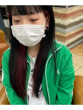 グラスペディア(graspedia) ブラックロングインナーレッドｍ