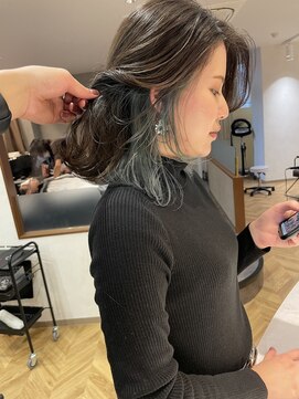 ロンド レア 天神大名店(Lond Le’a) ミルクティーベージュ/ダブルカラー/ブリーチ/くびれヘア