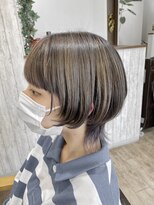 スピニングヘアティアナ(spinning hair Tiana.)&nbsp;マッシュウルフカットインナーカラーハイトーンバイオレット