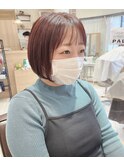 ボブ　ショートボブ　切りっぱなしボブ