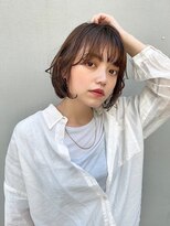 オリーブスバイネオリーブ(Olive's by neolive)&nbsp;斜めバング/グレージュカラー/デザインカラー/白髪ぼかし/新宿