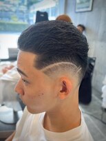 エルハウス(L house...) スキンフェード×オールバックStyle