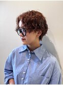 ハンサムショート×ブリーチパーマ