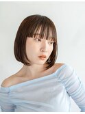 艶髪、大人のワンレングスボブ