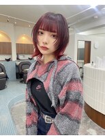 顔まわりレイヤー×レイヤーカット×ウルフカット(代官山)
