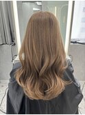 博多/韓国ヘア/ハイトーン/ミルクティーベージュ/レイヤーカット