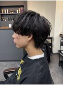 メンズシャドウパーママッシュウルフ