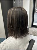 切りっぱなしボブ/メルティカラー/似合わせカット