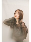 くびれヘア 韓国 透明感カラー