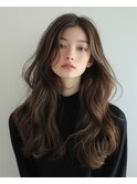 【韓国ヘア】重めレイヤーロング