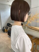 ミント(mint) 丸くないボブ×アッシュ! Before→ After