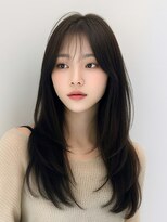 くびれヘア/髪質改善/縮毛矯正/レイヤーカット/韓国/顔周り/銀座