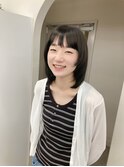 顔周りレイヤー/ミディアムレイヤー/髪質改善トリートメント