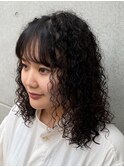 カーリーパーマ スパイラルパーマ/くるくるパーマ