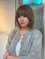 イロウ 山口どうもん店(IROW)&nbsp;レイヤーボブ/似合わせカット/グレージュ/ブリーチなし