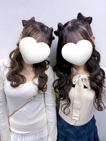 アールエーサロンモノクロ 秋葉原(RA SALON モノクロ) 立体リボンハーフツイン