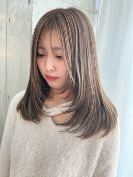 ムード(mood) グレージュ/シャンパンベージュ/ブリーチなしダブルカラー