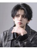 MEN’S HAIR/波巻きツイストスパイラル/リバースセンターパート