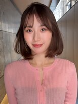 アビーファイブ(ABBEY 5) 大人ボブ銀座レイヤーカット有楽町ミディアムボブベージュ