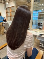 ラファンジュ ヘアー(Rohange hair)&nbsp;【髪質改善】うる艶地毛風ストレート×チョコレートグレージュ♪