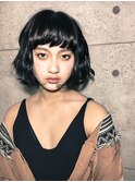 黒髮クールボブ