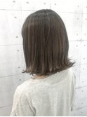 切りっぱなしボブ【アッシュグレージュ】