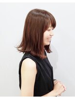 エイム ヘアメイク 横川店(eim HAIR MAKE)&nbsp;eim で叶える♪ナチュラルカラーが魅力☆切りっぱミディ