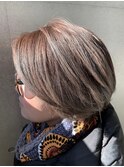 透明感アッシュベージュ