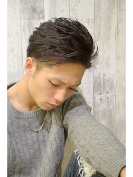 エヌプラス(N+) メンズヘアフェザーパーマサーフカール刈り上げセンターパート